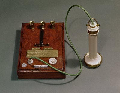 Bell telephone used by Queen Victoria at Osborne House, Isle of Wight by English School